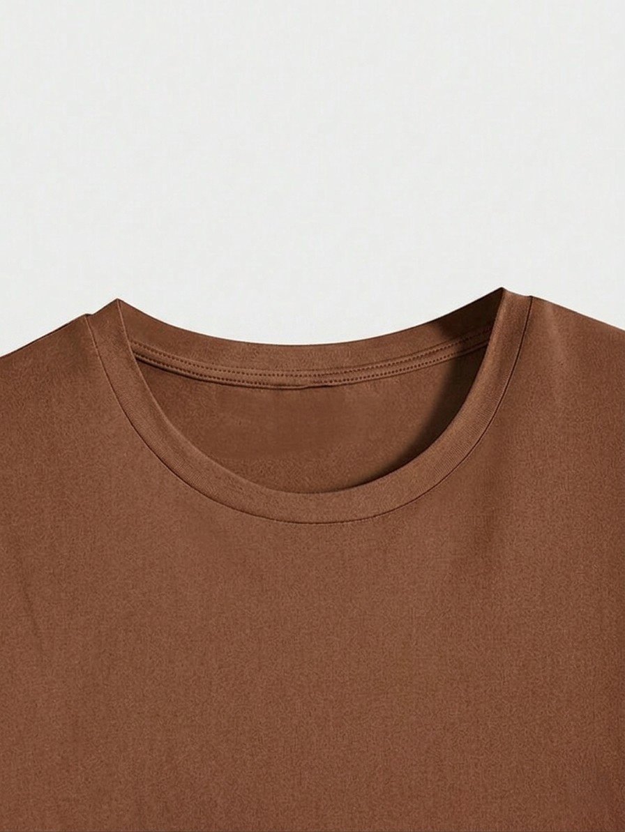 Women Brown Oversized Printed Kiss T-shirt - Image 3