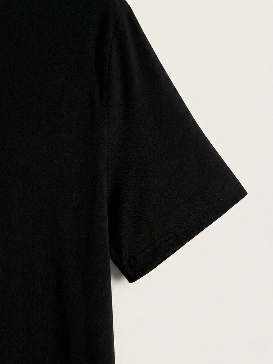 Women Black Oversized Typography Be The Light T-shirt - Image 3