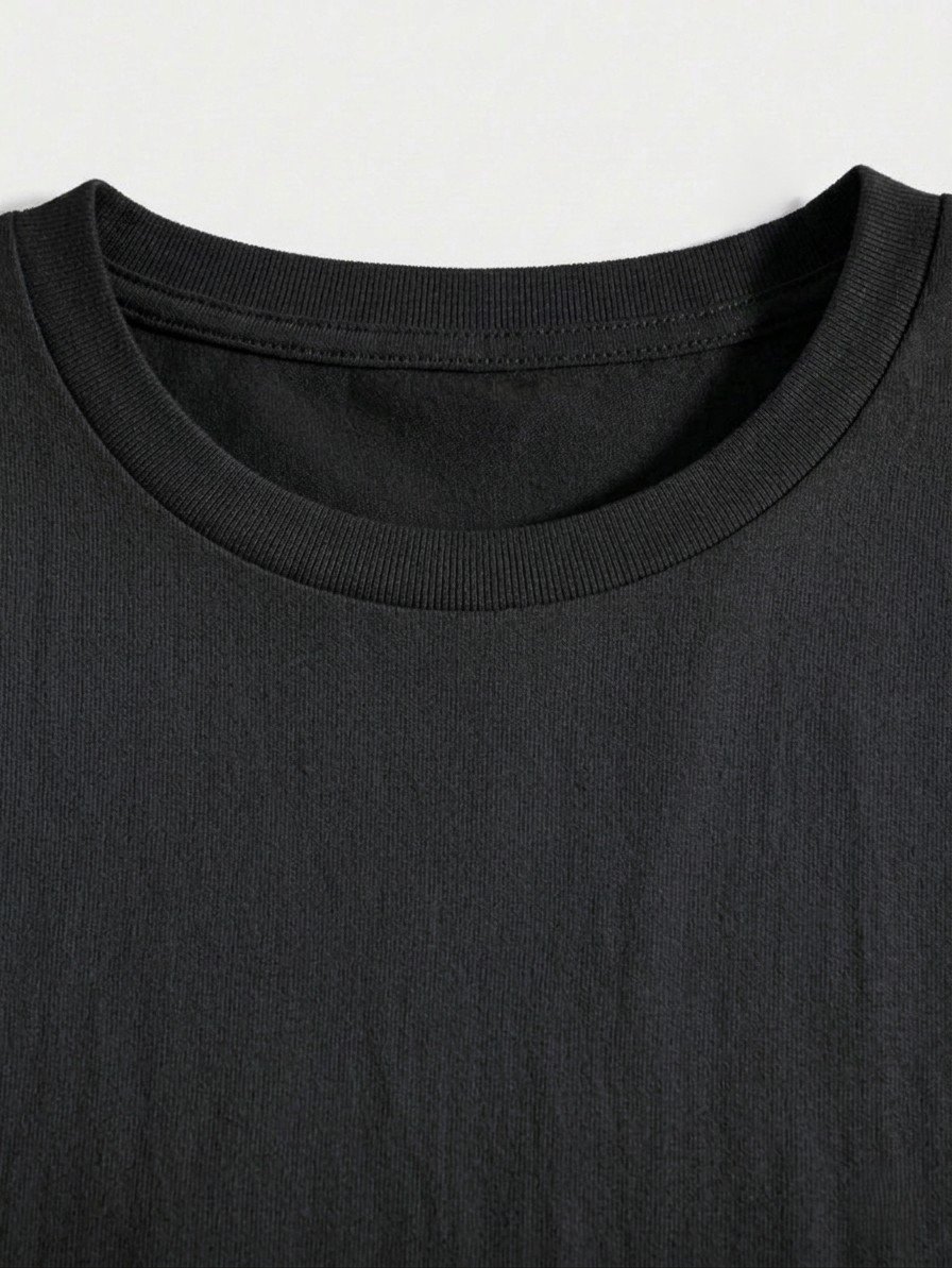 Women Black Oversized Typography Be The Light T-shirt - Image 4