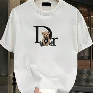Men White Oversized Printed Dior T-shirt